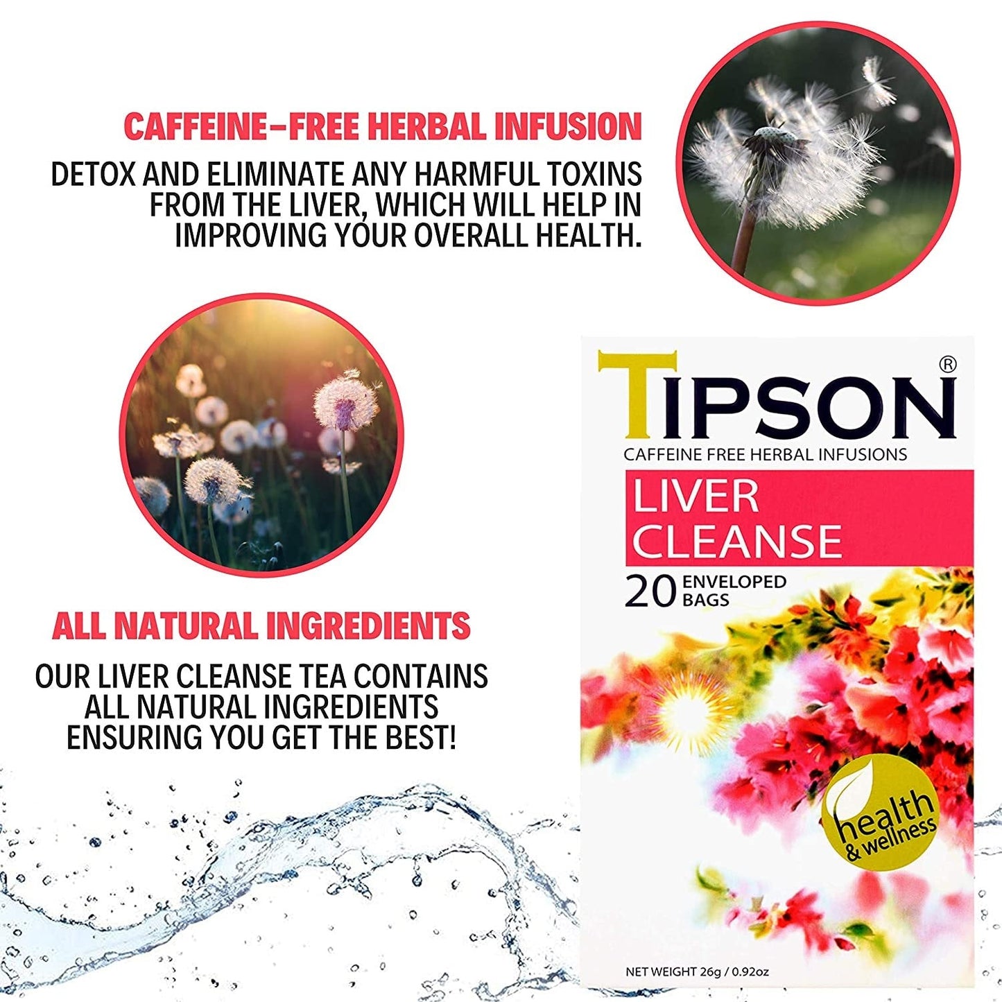 Tipson Caffeine Free Herbal Infusions "Liver Cleanse" (1.3g x 20En) - 80171