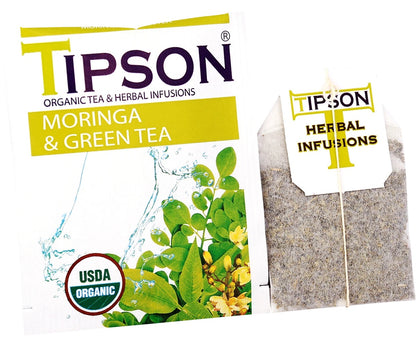 Organic Tea & Herbal Infusions "Moringa & Green Tea" (1.5g x 25En) - 80177