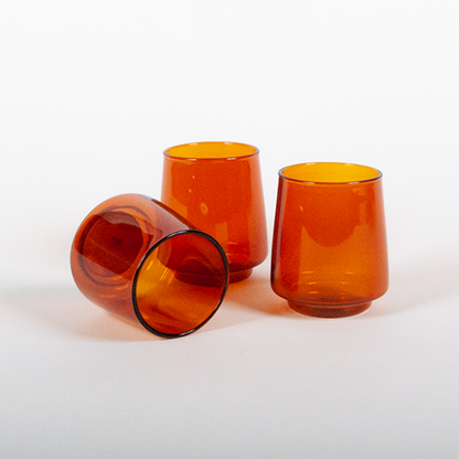Sepia Tumbler  370ml Amber (Set of 4) - 21747