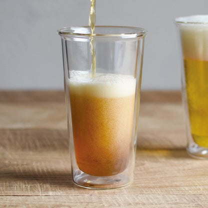 Cast Double Wall Beer Glass (340ml) - 21432