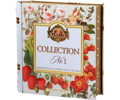 Tea Book Collection No. 1 "Assorted Black & Green Teas" (32 Tea Bags) - 70333