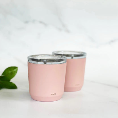To Go Tumbler With Plug Pink (240ml) - 20432