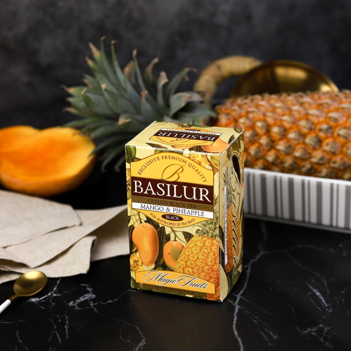 BASILUR TEA "Magic Fruits" Mango & Pineapple (2g x 25En) - 70536