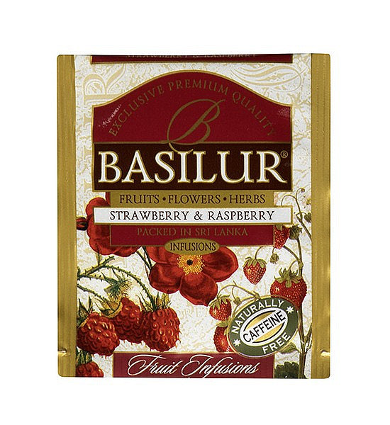 Basilur Tea "Fruit Infusions" Strawberry & Raspberry (Horeca - 1.8g x 100En) - 71475