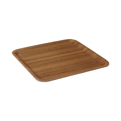 Non Slip Square Tray  32 x 32 cm (Teak) - 45158