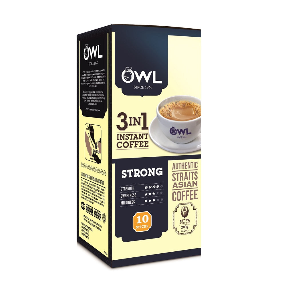 OWL Strong Coffee (8 Sticks X 20g) 3-IN-1 - OWC3S20B