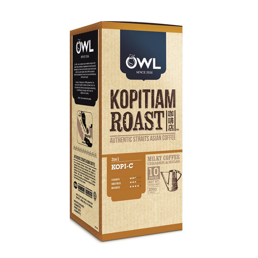 OWL Kopitiam Roast Kopi 3-IN-1 Coffee Box (8 Sticks X 20g) - OWKC320B