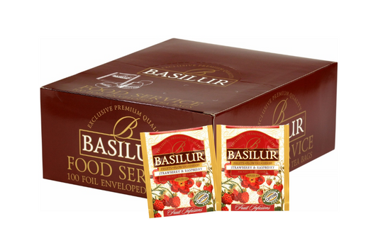 Basilur Tea "Fruit Infusions" Strawberry & Raspberry (Horeca - 1.8g x 100En) - 71475