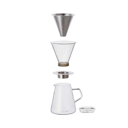 Carat Coffee Dripper and Pot (720ml) *Stainless Steel Filter Included - 21678