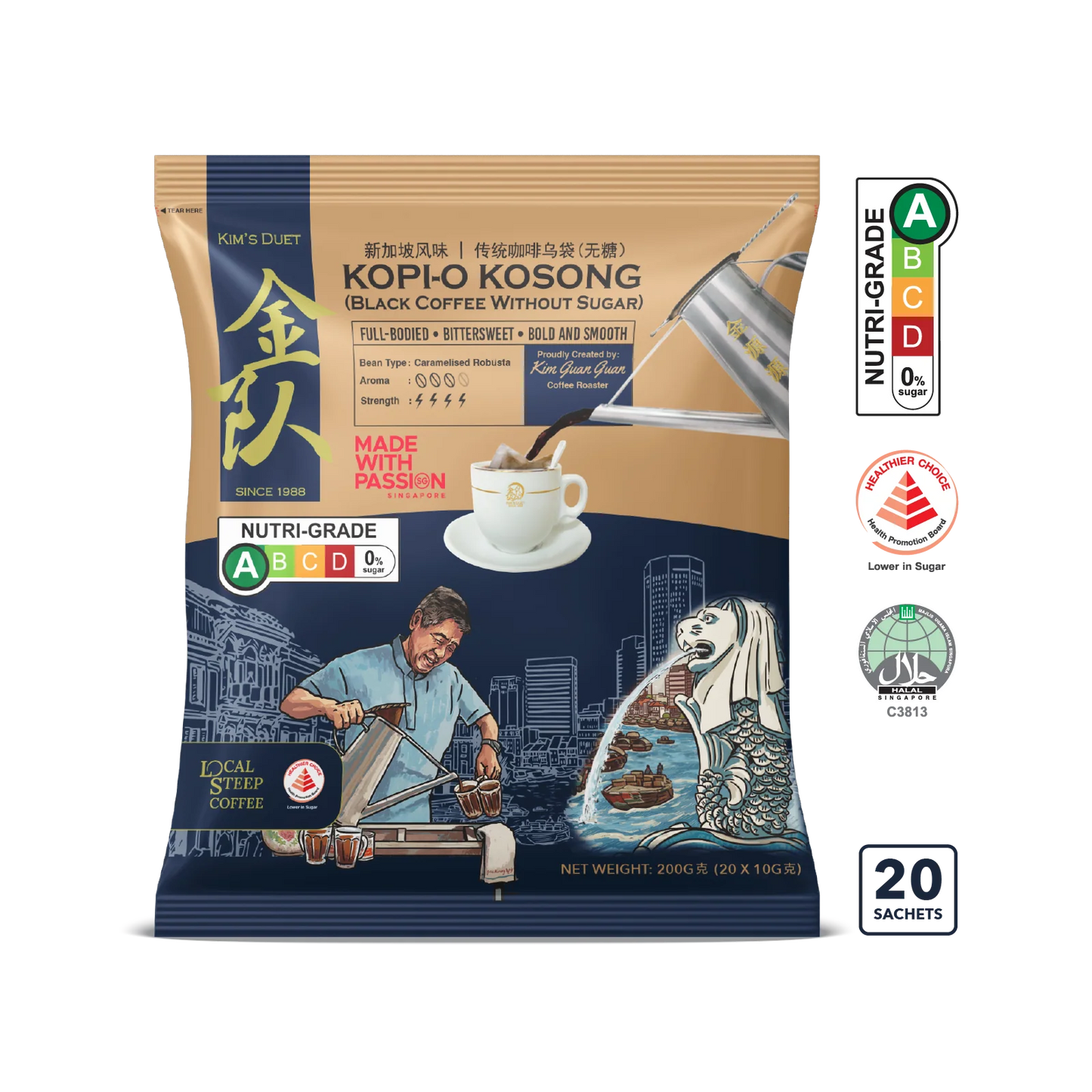 Kopi-O Kosong Pack 300g