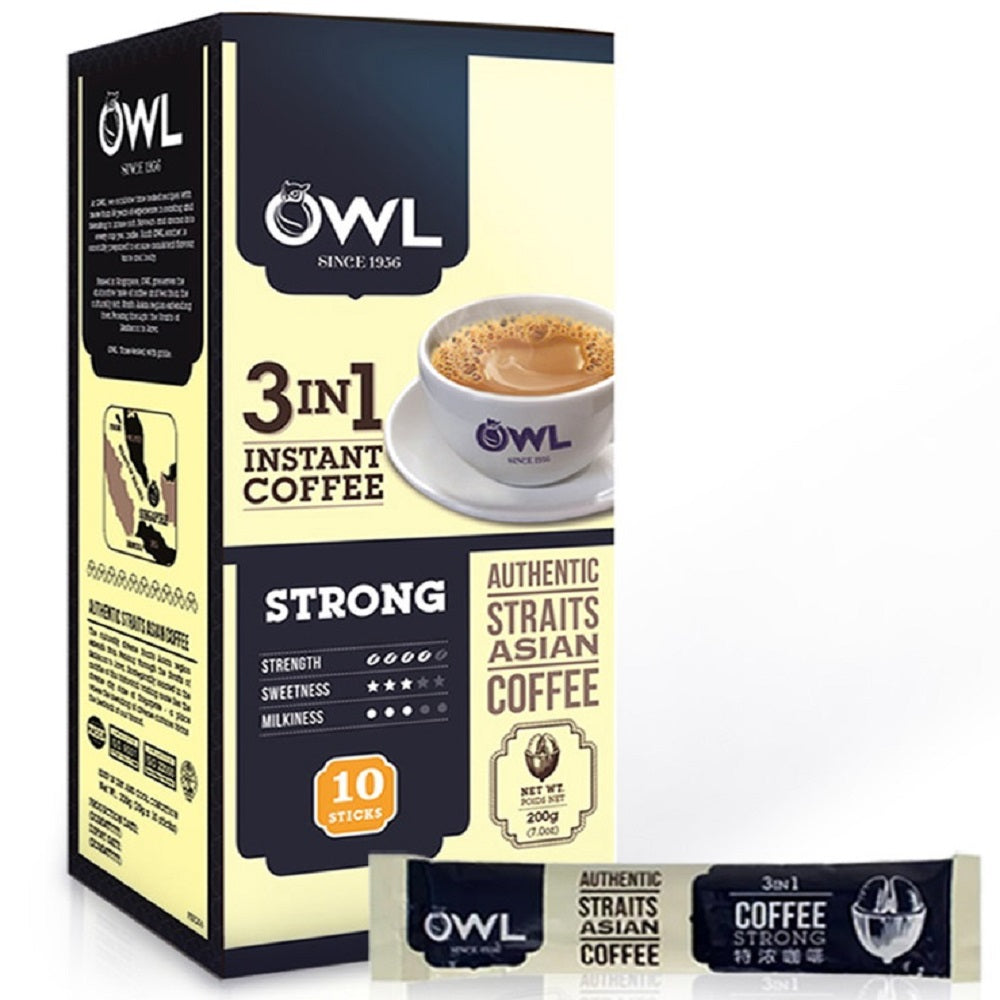 OWL Strong Coffee (8 Sticks X 20g) 3-IN-1 - OWC3S20B