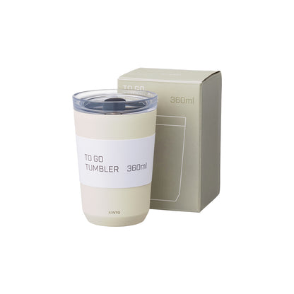 To Go Tumbler With Plug White (360ml) - 20441